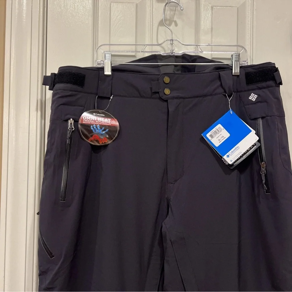 NWT COLUMBIA MENS TITANIUM WOODCUT PANT OMNI HEAT SKI PANTS Size XL REFLECTIVE